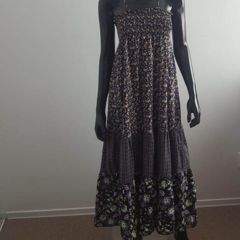725 Original Floral Spaghetti Strap Dress (Size L)  (K)